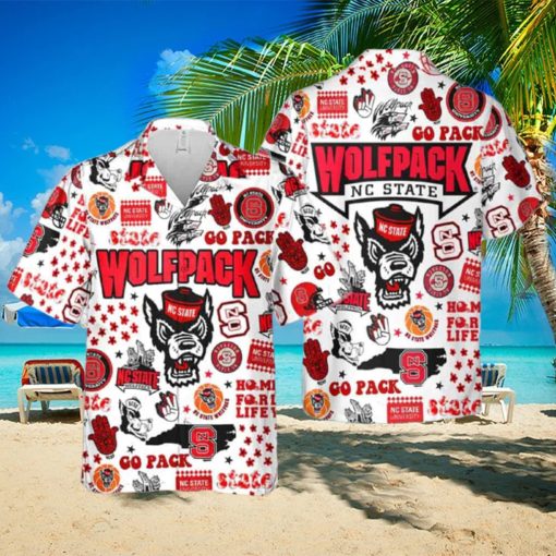 Wolfpack Go Pack Love Fan Hawaiian Shirt