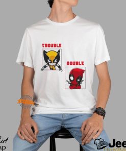 Wolverine and Deadpool chibi double trouble cartoon shirt