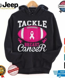 Woman Tackle Football Pink Ribbon Breast Cancer Awareness Women's Oversized Comfort T Shirt