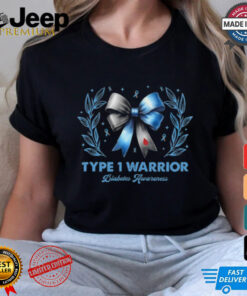 Women Diabetes Awareness Type 1 Warrior T1D shirt