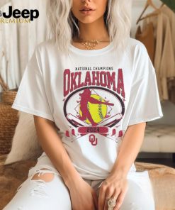 Women's Comfort Colors Cream Oklahoma Sooners 2024 NCAA Softball Women's College World Series Champions T Shirt