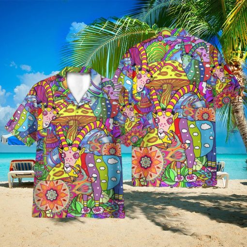 World Of Goats Hippie Hawaii Shirt 3D Printed Gift For Summer