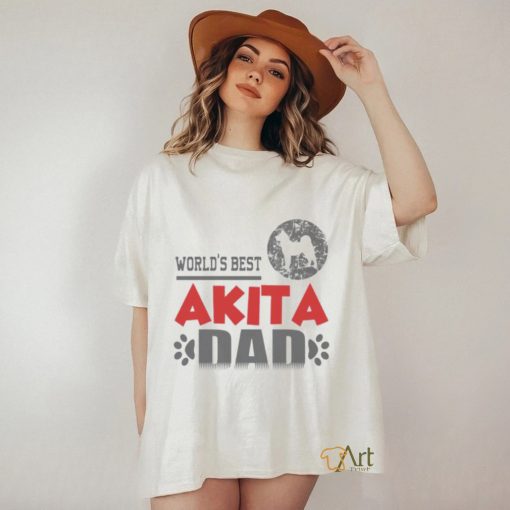Worlds Best Akita Dad Shirt