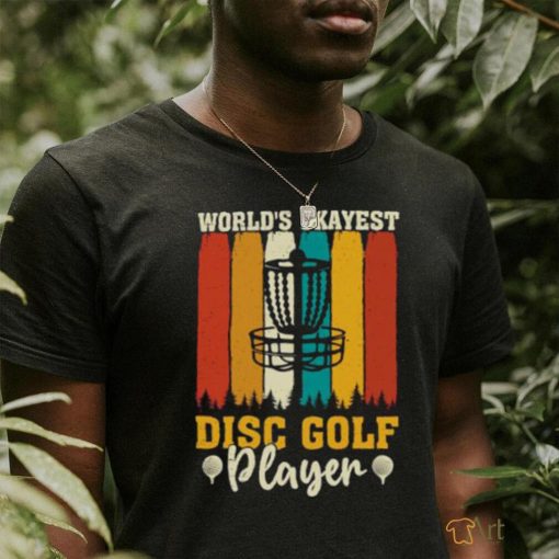 Worlds Okayest Disc Golf Player Vintage T Shirt