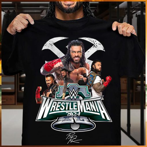 WrestleMania 2024 XL Roman Reigns champions shirt