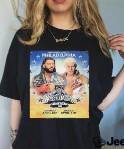 WrestleMania Comes To Philadelphia WWE WrestleMania XL Roman Reigns And Cody Rhodes WrestleMania 40 Shirt