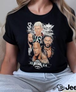 Wrestlemania 40 seth freakin rollins & cody rhodes vs. the rock & roman reigns shirt