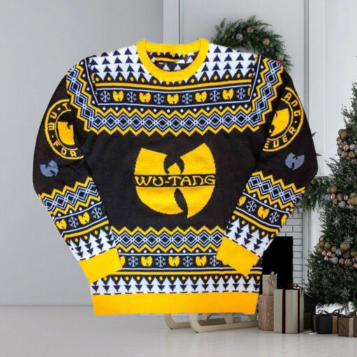 Wu Tang Clan Logo Snowflakes Chirstmas Gifts 2024 Xmas For Family And Friends Ugly Sweater