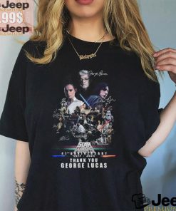 Star Wars 47th Anniversary 1977 2024 Thank You George Lucas T Shirt