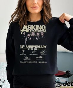 Asking Alexandria 18th Anniversary 2006 2024 Thank You For The Memories T Shirt