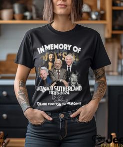 Mash In Memory Of Donald Sutherland 1935 2024 Thank You For The Memories T Shirt