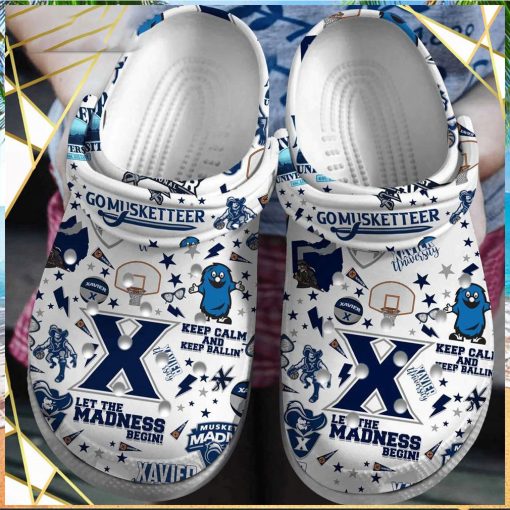 Xavier Musketeers Ncaa Sport Blue Crocs