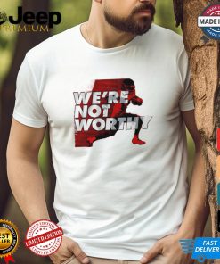 Xavier Worthy We’re Not Worthy Shirt