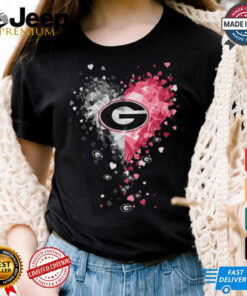 Georgia Bulldogs Crystal Heart Shirt