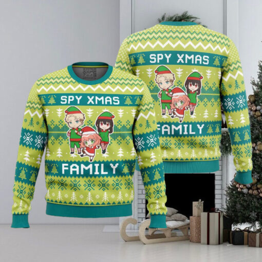 Xmas Family Spy X Family Best Xmas Knitted Ugly Christmas Sweater Gift For Family 2024