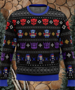 Xmas in Disguise Transformers Ugly Christmas Sweater