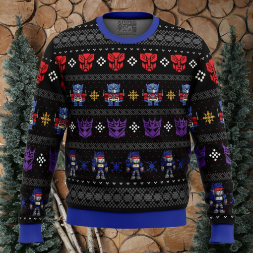 Xmas in Disguise Transformers Ugly Christmas Sweater