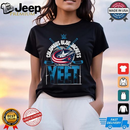 YEET Columbus Blue Jackets Hockey logo shirt