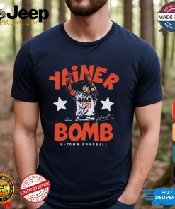 Yainer Diaz #21 Houston H Town Baseball Yanier Bomb Painting Signature t shirt