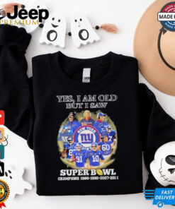 Yes, I’m Old But I Saw New York Giants Super Bowl Champions Signatures Shirt