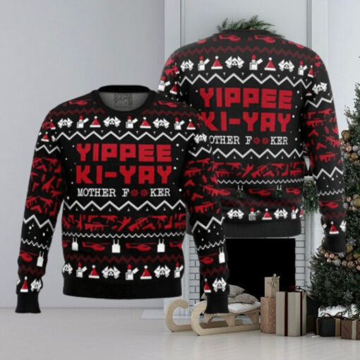 Yippe Ki Yay Die Hard Xmas Gift For Family 2024 Ugly Christmas Sweater