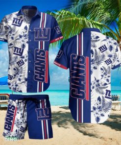 York Giants NFL Tropical Pattern Hawaiian Shirt And Short For Best Fans Gift New Trending Beach Holiday