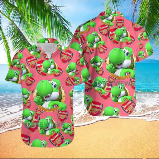 Yoshi Mario Arsenal Hawaiian Shirt Outfit Men