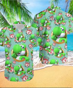 Yoshi Mario Liverpool Fc 90S Hawaiian Shirt