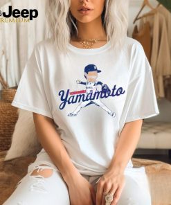 Yoshinobu Yamamoto Caricature MLB Player shirt