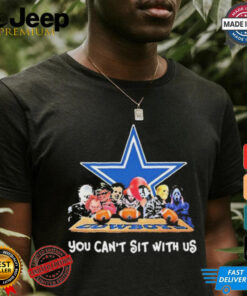 You Cant Sit With Us Halloween Horror Characters Dallas Cowboys Halloween Shirt