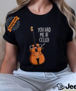 You Had Me At Cello Funny Music Pun Kids T Shirt