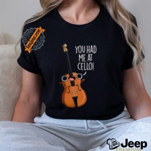 You Had Me At Cello Funny Music Pun Kids T Shirt