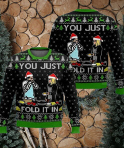 You Just Fold It In Meme Christmas Ugly Sweater