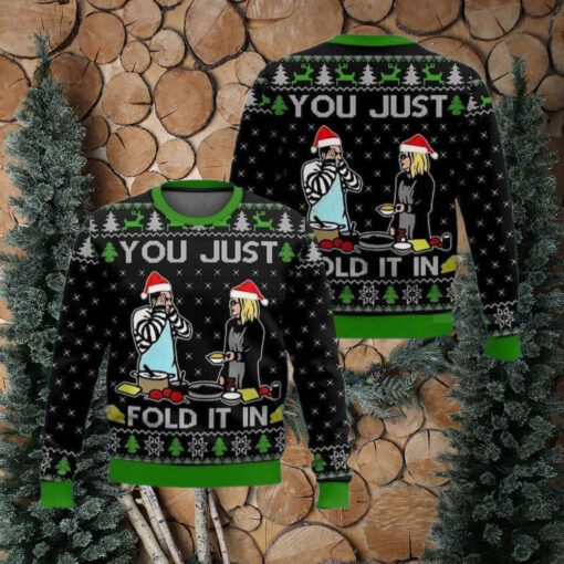 You Just Fold It In Meme Christmas Ugly Sweater