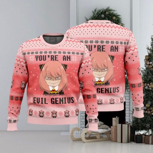 You’re An Evil Genius Spy X Family Ugly Christmas Sweater