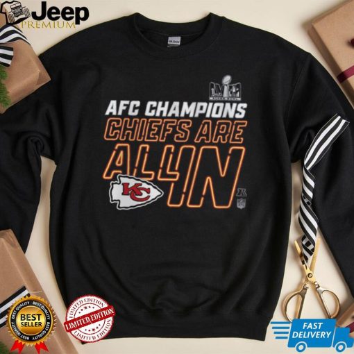 Youth 2024 AFC Conference Champions Kansas City Chiefs Locker Room T Shirt