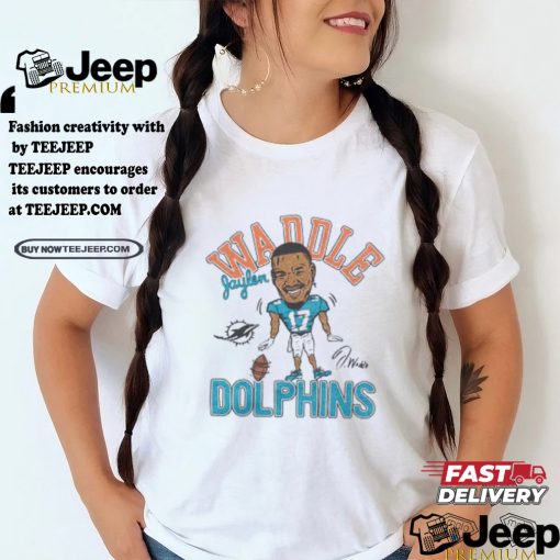 Youth Dolphins Jaylen Waddle Signature shirt