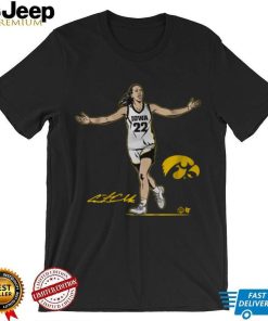 Youth Iowa Hawkeyes Black Caitlin Clark Star T Shirt