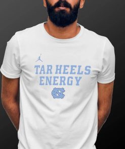 Youth Jordan Brand White North Carolina Tar Heels 2024 On Court Bench Energy T Shirt
