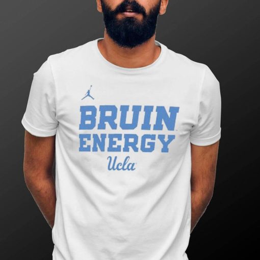 Youth Jordan Brand White UCLA Bruins 2024 On Court Bench Energy T Shirt