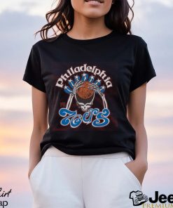 Youth NBA x Grateful Dead x 76ers Skull Shirt