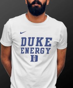 Youth Nike White Duke Blue Devils 2024 On Court Bench Energy T Shirt