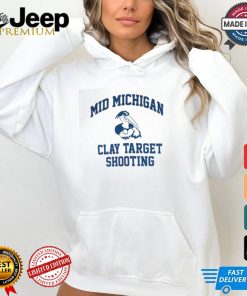 Youth ProSphere White Mid Michigan College Clay Target Shooting Bi Blend T Shirt