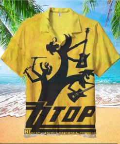 ZZ Top Goin 50 Short Sleeve Hawaiian Shirt