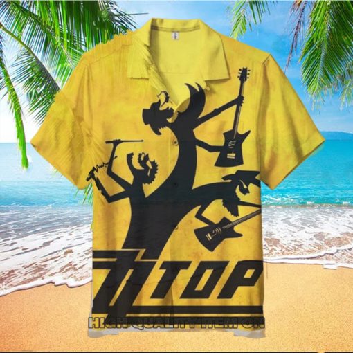 ZZ Top Goin 50 Short Sleeve Hawaiian Shirt