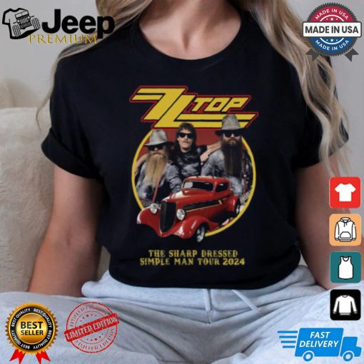 ZZ top the sharp dressed simple man tour 2024 shirt