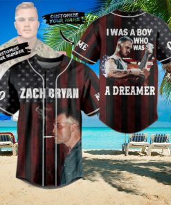 Zach Bryan I Was A Boy Who Was A Dreamer Custom Baseball Jersey