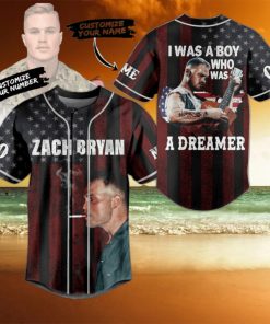 Zach Bryan I Was A Boy Who Was A Dreamer Personalized Baseball Jersey