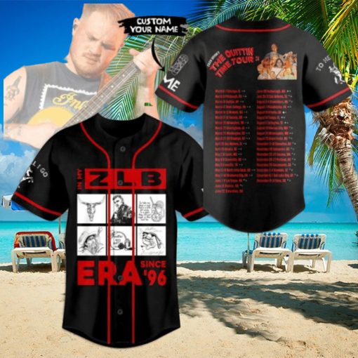 Zach Bryan The Quittin Time Tour 2024 Custom Baseball Jersey