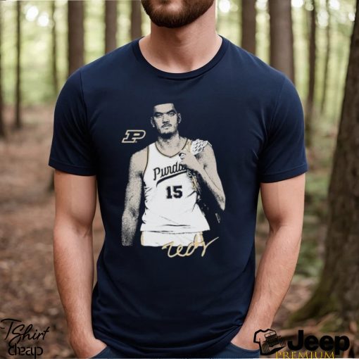 Zach Edey Purdue Boilermakers basketball signature potrait shirt